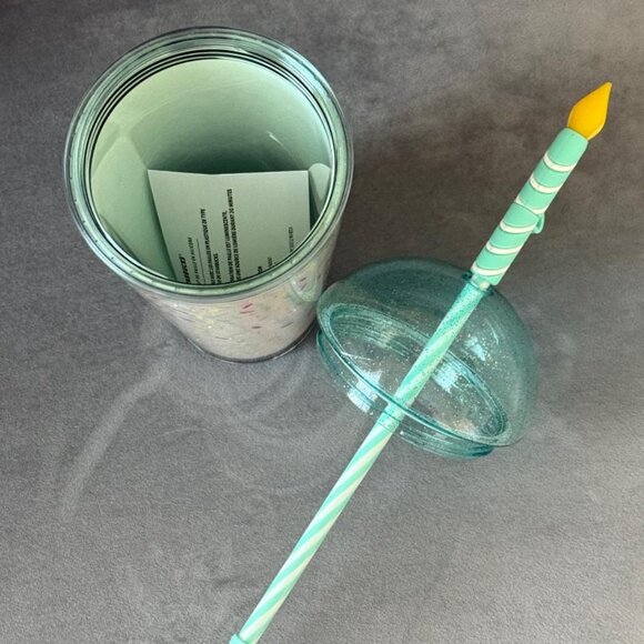 Starbucks 2025 Frappuccino 30th Anniversary Cold Cup with B-day Candle Topper - Picture 6 of 6